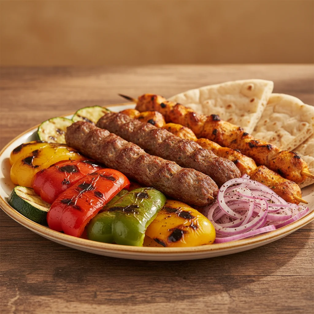 Gemischter Grill mit Kebab und Kofta